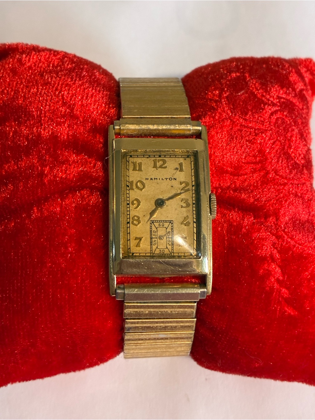 Vintage Hamilton “Boone” 14k Gold Filled Men’s Watch Champagne Dial Circa 1937